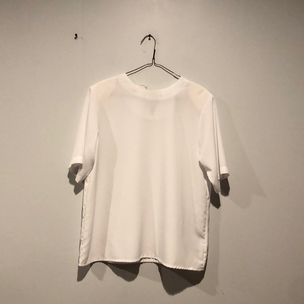 Yves St. Clair Vintage Sheer Short Sleeve Blouse